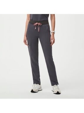 women's Charcoal Yola™ High Waisted - Skinny Scrub Pants - S / Charcoal | FIGS